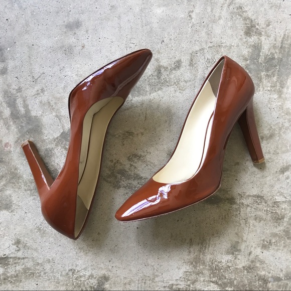 Miu Miu Brown Patent Leather Heels - Picture 1 of 7